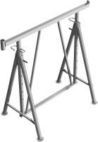 (obrázek pro) Výškově nastavitelná stavební koza Compact S 1200 V2, zinek