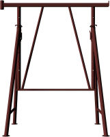 (obrázek pro) Výškově nastavitelná stavební koza Compact S 1200 V3, lak