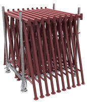 (obrázek pro) Výškově nastavitelná stavební koza Compact S 1200 V3, lak