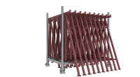 (obrázek pro) Výškově nastavitelná stavební koza Compact S 1200 V3, lak