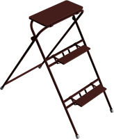 (obrázek pro) Skládací trubkový stupínek, 3 stupně, š. 60 cm, lakovaný