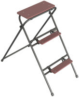 (obrázek pro) Skládací trubkový stupínek, 3 stupně, š. 60 cm, zinkovaný