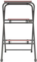 (obrázek pro) Skládací trubkový stupínek, 3 stupně, š. 60 cm, zinkovaný