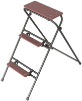 (obrázek pro) Skládací trubkový stupínek, 3 stupně, š. 60 cm, zinkovaný