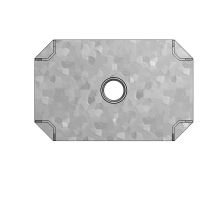 Fixační zesílená hlava na lešení, 4 trny, pro trubku pr. 38 mm