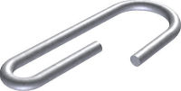 (obrázek pro) Zajišťovací hák k lešení a stavebním kozám, pr. 10 mm