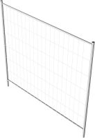 (obrázek pro) Mobilní oplocení Profi, vyrovnávací díl bez háků a ok, 220x200 cm