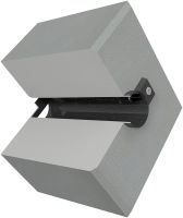 (obrázek pro) Betonový blok pro značky a rozcestníky 30x30x30 cm, otvor pr. 60 mm