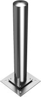 (obrázek pro) Sloupek s gumovým blokem 152 mm, v. 100 cm, na patku, pozink