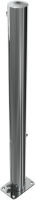 (obrázek pro) Nerezový sklopný sloupek 76 mm bez ozdoby, v. 90 cm, na patku, trojhranný klíč
