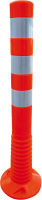 (obrázek pro) Elastický sloupek pr. 80 mm, v. 75 cm, červený, 3x reflexní pásek
