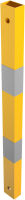 Příčka ochjranného zábradlí 70x70 mm, d. 80 cm, žluto-černá