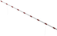 (obrázek pro) Závěsná výšková zábrana vjezdu, 600 cm, oboustranná, červeno-bílá