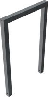 (obrázek pro) Opěrná hrazda na kola 60x60 mm, 75x120 cm, do betonu, lak