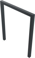 (obrázek pro) Opěrná hrazda na kola 60x60 mm, 100x120 cm, do betonu, lak
