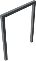 (obrázek pro) Opěrná hrazda na kola 60x60 mm, 100x120 cm, do betonu, lak