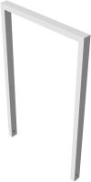 (obrázek pro) Opěrná hrazda na kola 60x40 mm, 75x120 cm, do betonu, pozink