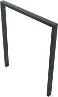 (obrázek pro) Opěrná hrazda na kola 60x40 mm, 100x120 cm, do betonu, lak