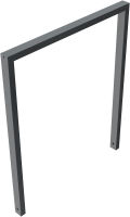 (obrázek pro) Opěrná hrazda na kola 60x40 mm, 100x120 cm, do betonu, lak