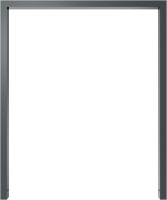 (obrázek pro) Opěrná hrazda na kola 60x40 mm, 100x120 cm, do betonu, lak