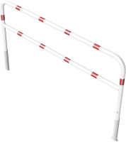 (obrázek pro) Otočný oblouk s příčkou 250x100/140 cm, pr. 60 mm, trojhr. klíč, bílo-červený