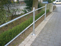 Rohový sloupek zábradlí s kulatou hlavicí, pr. 60 mm, d. 150 cm, lak