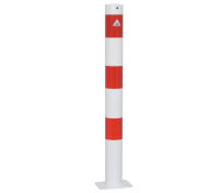 (obrázek pro) Ocelový sloupek pr. 89 mm, v. 90 cm, na patku, pozink