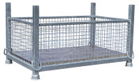 (obrázek pro) Stohovací gitterbox, nosnost 1,5 t, 143x87x50 cm, pozink