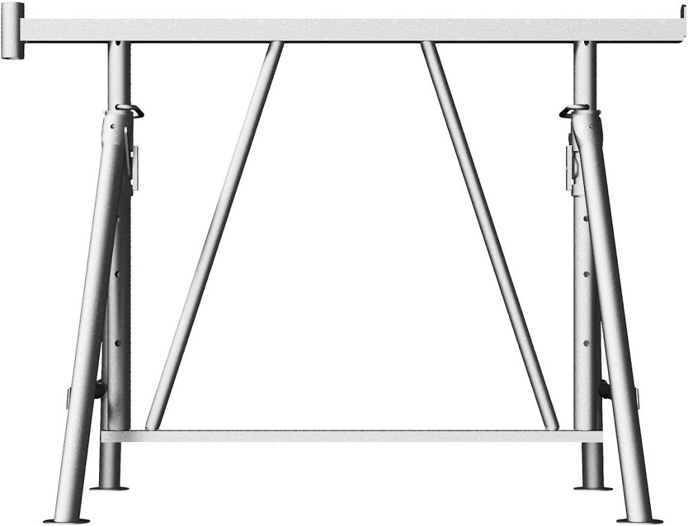 (obrázek pro) Výškově nastavitelná stavební koza Compact S 1200 V1, zinek