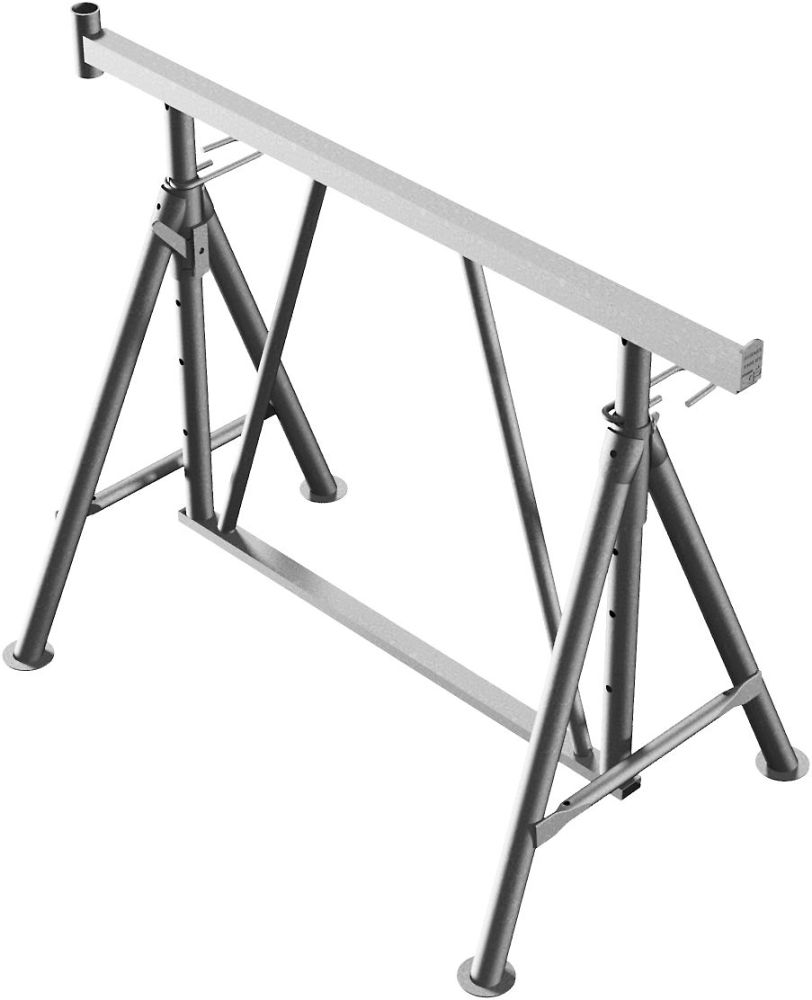 (obrázek pro) Výškově nastavitelná stavební koza Compact S 1200 V1, zinek