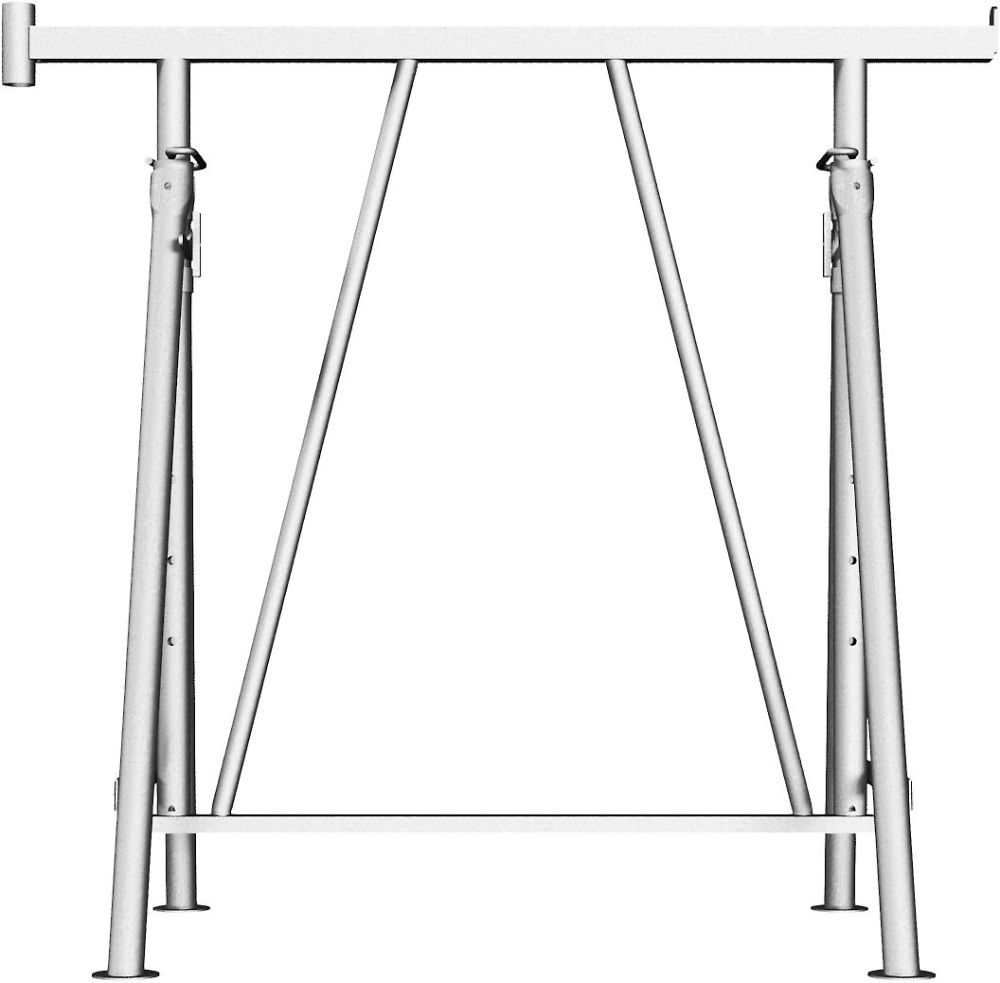 (obrázek pro) Výškově nastavitelná stavební koza Compact S 1200 V2, zinek
