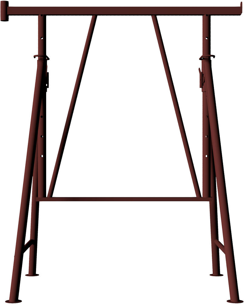 (obrázek pro) Výškově nastavitelná stavební koza Compact S 1200 V3, lak