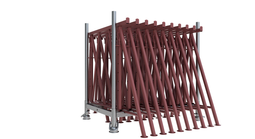 (obrázek pro) Výškově nastavitelná stavební koza Compact S 1200 V3, lak