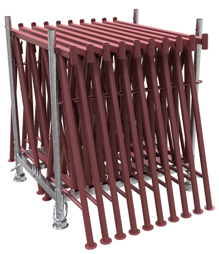 (obrázek pro) Výškově nastavitelná stavební koza Compact S 1200 V3, lak