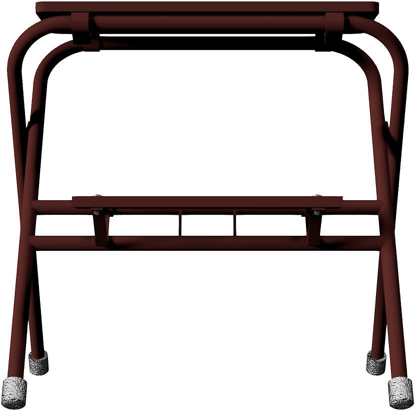 (obrázek pro) Skládací trubkový stupínek, 2 stupně, š. 60 cm, lakovaný