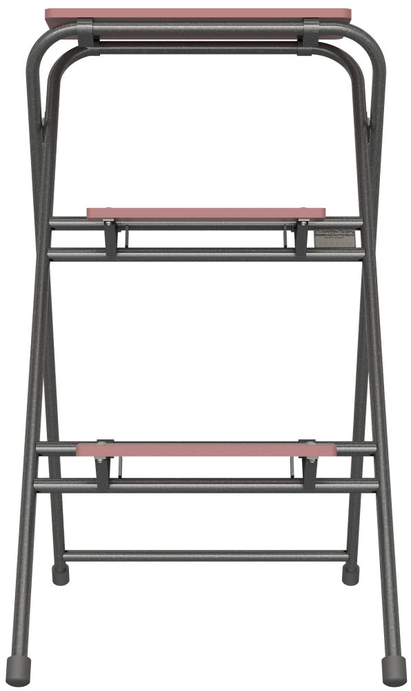 (obrázek pro) Skládací trubkový stupínek, 3 stupně, š. 60 cm, zinkovaný