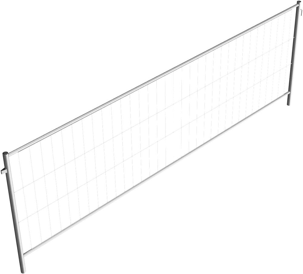 (obrázek pro) Mobilní oplocení Profi, základní díl s háky a oky, 300x120 cm