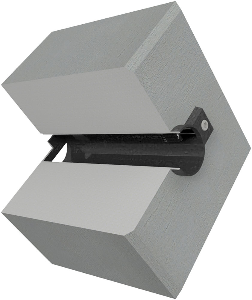 (obrázek pro) Betonový blok pro značky a rozcestníky 30x30x30 cm, otvor pr. 60 mm