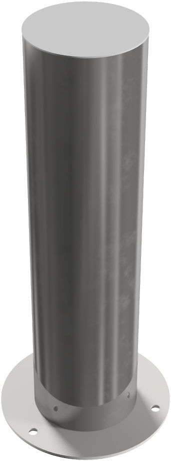 (obrázek pro) Nerezový patník 154 mm,na patky, v. 60 cm