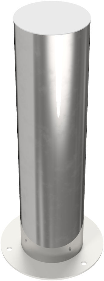 (obrázek pro) Nerezový patník 154 mm,na patky, v. 60 cm