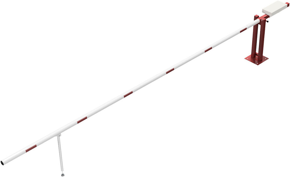 (obrázek pro) Závora s protizávažím T, průjezd 600 cm, výška 95 cm, pro visací zámek