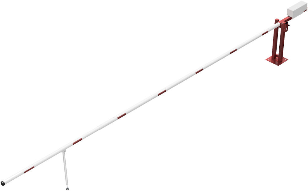 (obrázek pro) Závora s protizávažím T, průjezd 700 cm, výška 95 cm, cyl. zámek