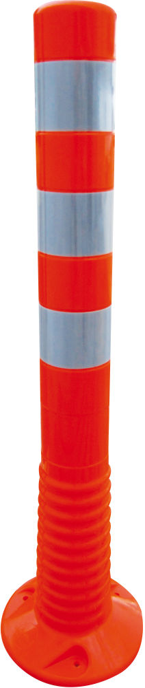 (obrázek pro) Elastický sloupek pr. 80 mm, v. 75 cm, červený, 3x reflexní pásek