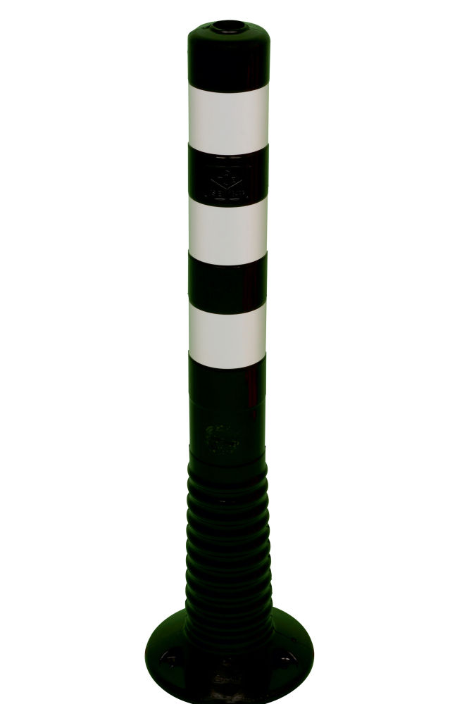 (obrázek pro) Elastický sloupek pr. 80 mm, v. 75 cm, černý, 3x reflexní pásek stříbrný