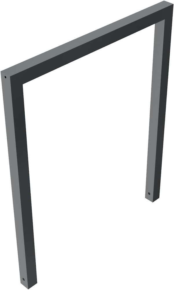 (obrázek pro) Opěrná hrazda na kola 60x60 mm, 100x120 cm, do betonu, lak