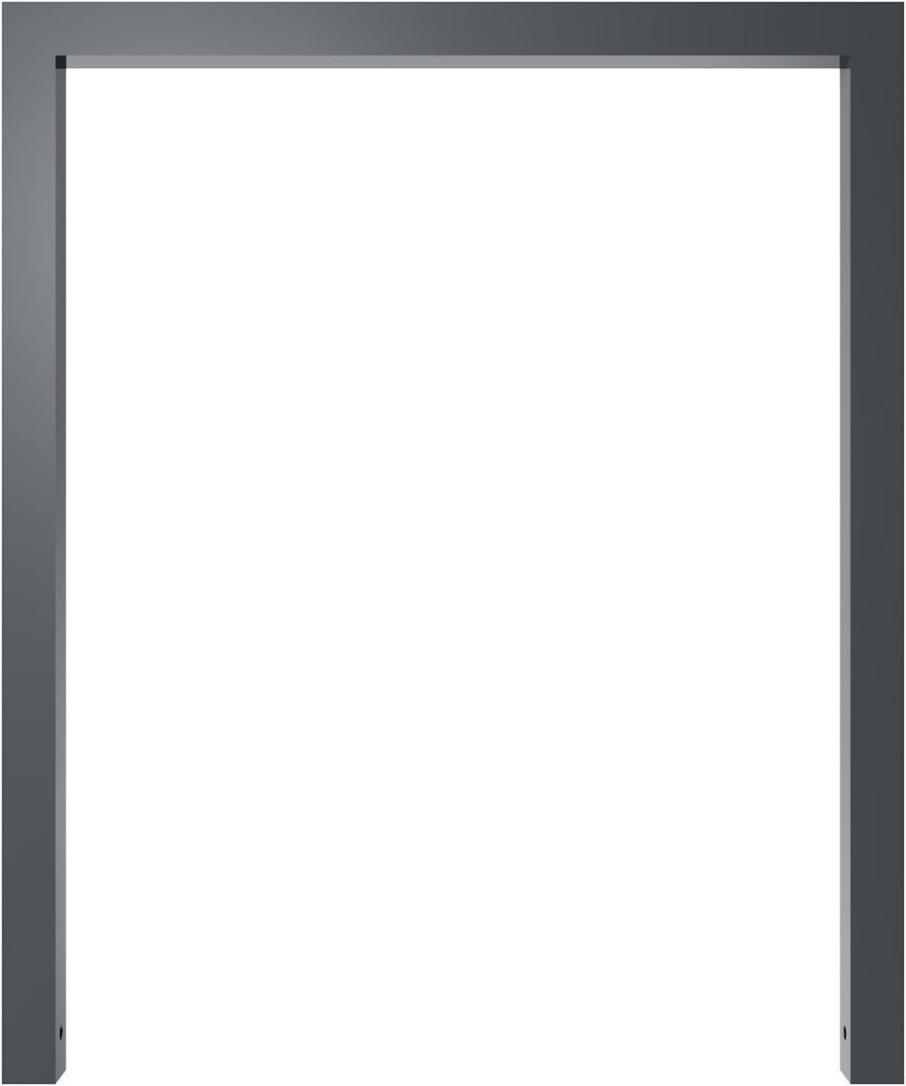 (obrázek pro) Opěrná hrazda na kola 60x60 mm, 100x120 cm, do betonu, lak