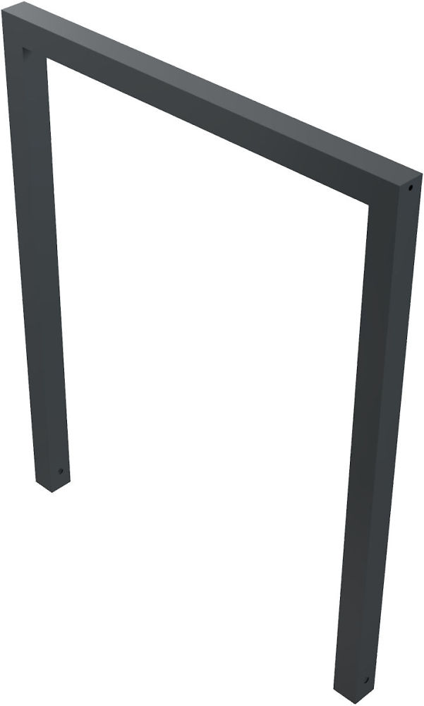 (obrázek pro) Opěrná hrazda na kola 60x60 mm, 100x120 cm, do betonu, lak