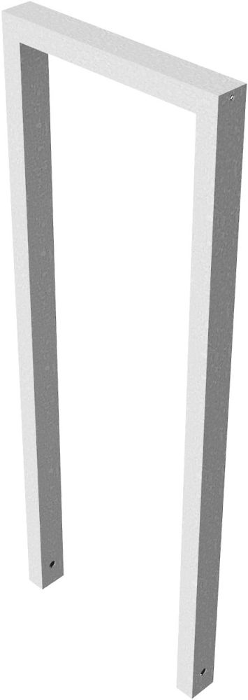 (obrázek pro) Opěrná hrazda na kola 60x40 mm, 45x120 cm, do betonu, pozink