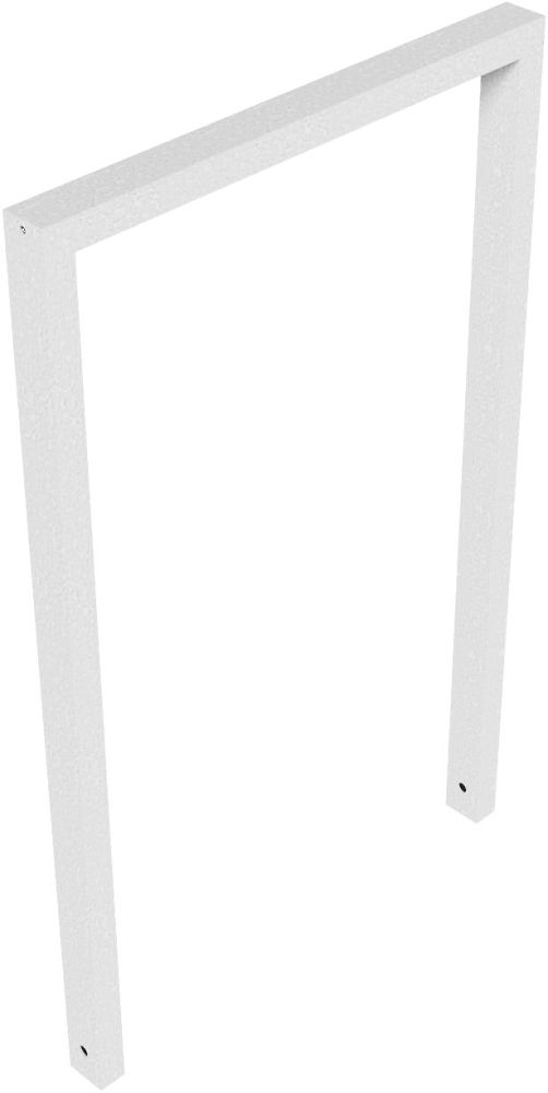 (obrázek pro) Opěrná hrazda na kola 60x40 mm, 75x120 cm, do betonu, pozink