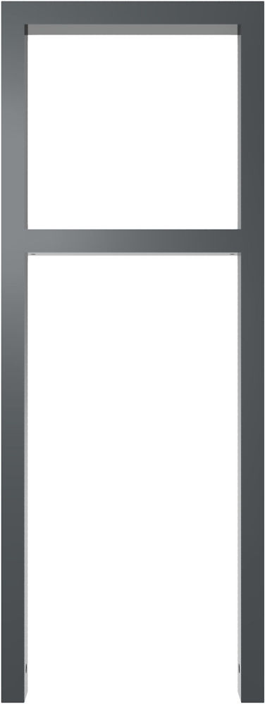 (obrázek pro) Opěrná hrazda s příčkou na kola 60x40 mm, 45x120 cm, do betonu, lak